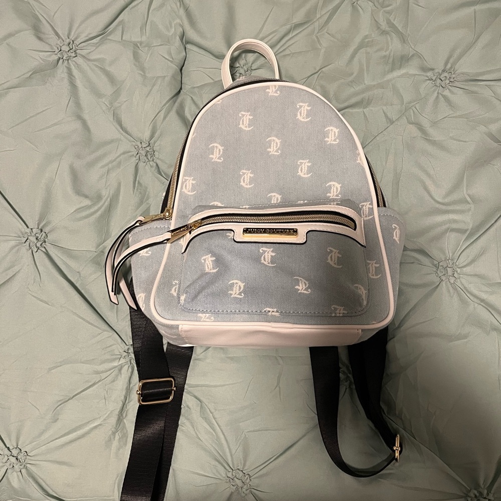 Juicy Couture Blue and White backpack